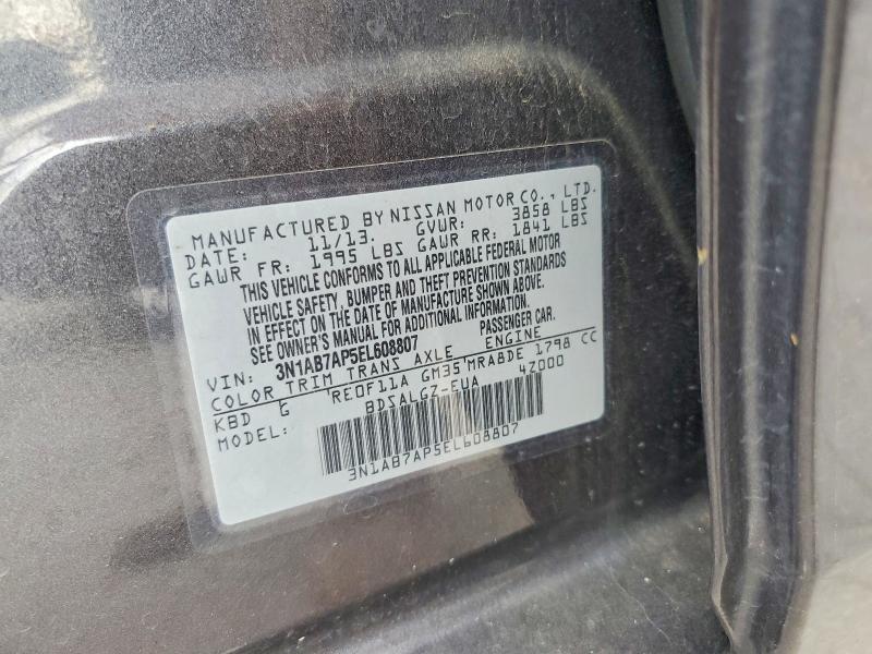 Продажа на аукционе авто 2014 Nissan Sentra, vin: 3N1AB7AP5EL608807, номер лота: 49735376