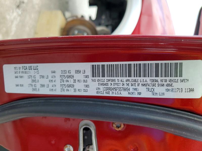 Продажа на аукционе авто 2015 Ram 1500, vin: 1C6RR6NM6FS578054, номер лота: 49076366