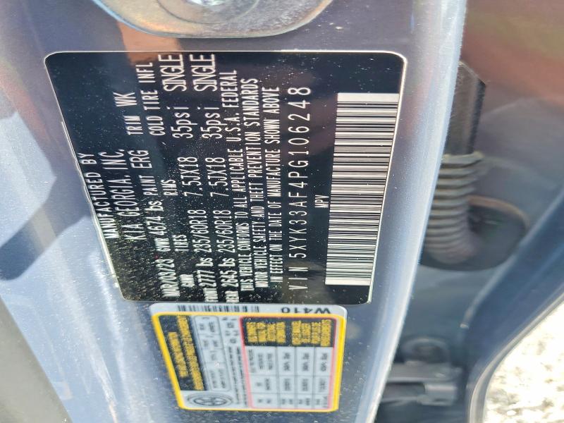 48402946 :رقم المزاد ، 5XYK33AF4PG106248 vin ، 2023 Kia Sportage مزاد بيع