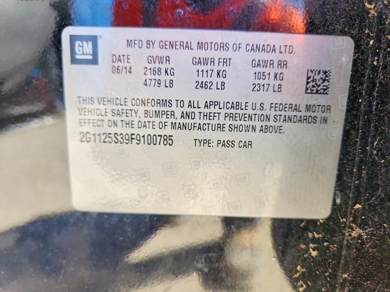 2015 Chevrolet Impala მანქანა იყიდება აუქციონზე, vin: 2G1125S39F9100785, აუქციონის ნომერი: 50556466