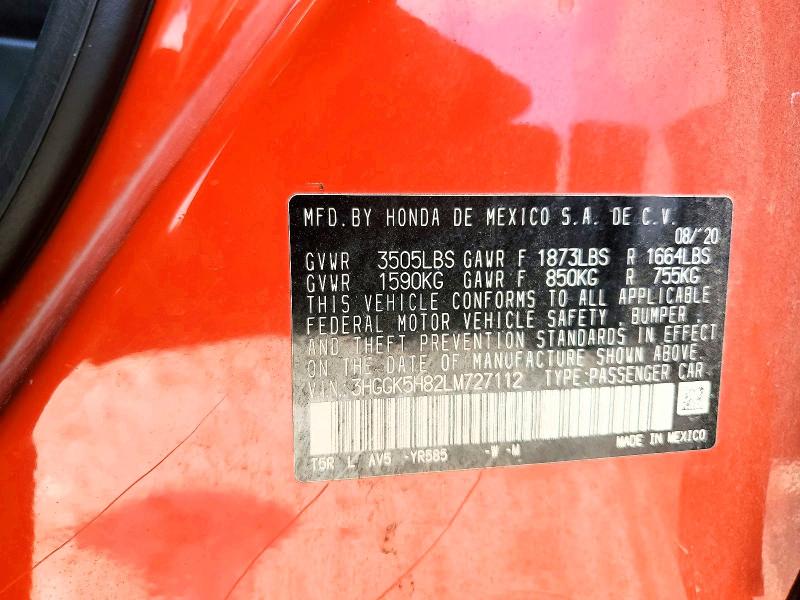 2020 Honda Fit მანქანა იყიდება აუქციონზე, vin: 3HGGK5H82LM727112, აუქციონის ნომერი: 50800696