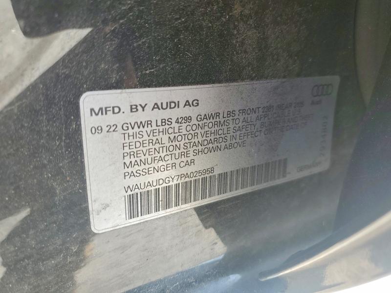 Продаж на аукціоні авто 2023 Audi A3, vin: WAUAUDGY7PA025958, номер лоту: 48966016