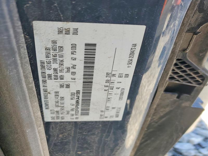 47828626 :رقم المزاد ، 1FDDF6P86MKA41589 vin ، 2021 Ford Transit مزاد بيع