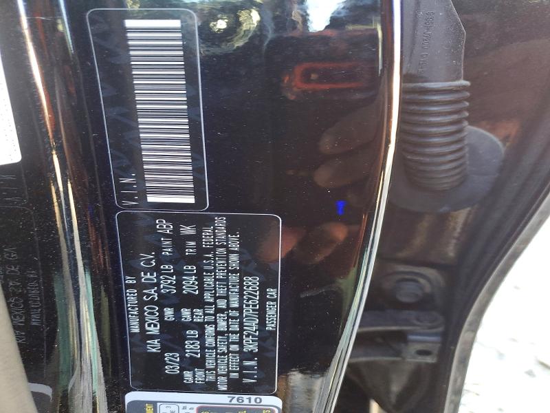 48922576 :رقم المزاد ، 3KPF24AD7PE622688 vin ، 2023 Kia Forte مزاد بيع