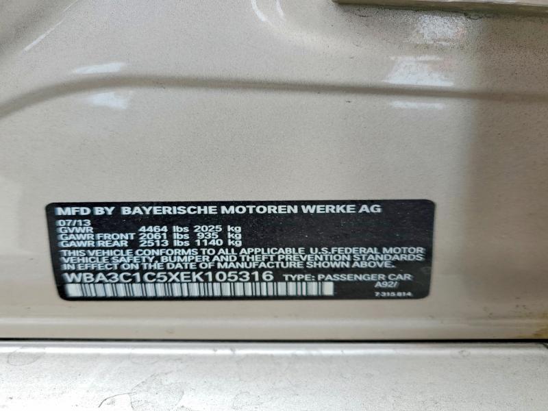 Продажа на аукционе авто 2014 Bmw 328, vin: WBA3C1C5XEK105316, номер лота: 50061126