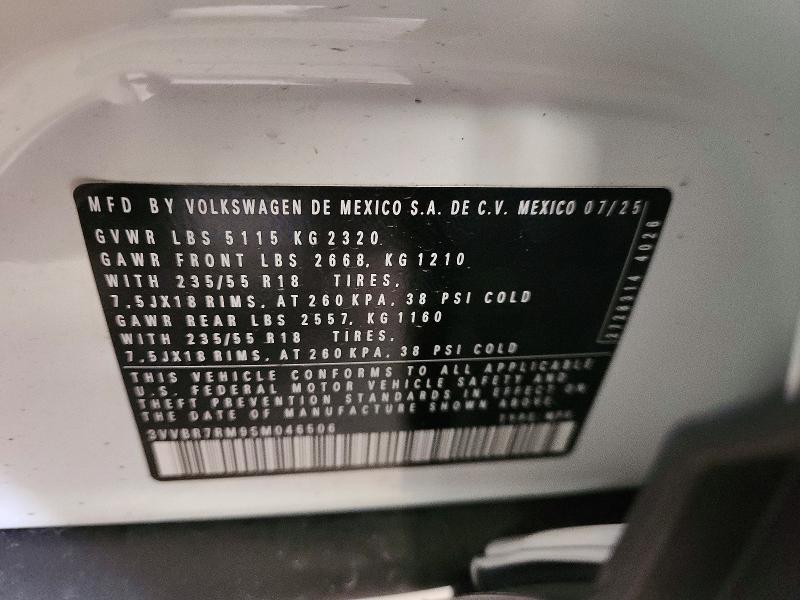 Продажа на аукционе авто 2025 Volkswagen Tiguan, vin: 3VVBR7RM9SM046506, номер лота: 48458596