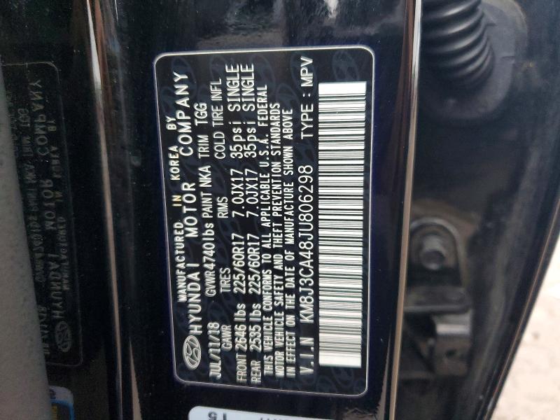 Продаж на аукціоні авто 2018 Hyundai Tucson, vin: KM8J3CA48JU806298, номер лоту: 51000986