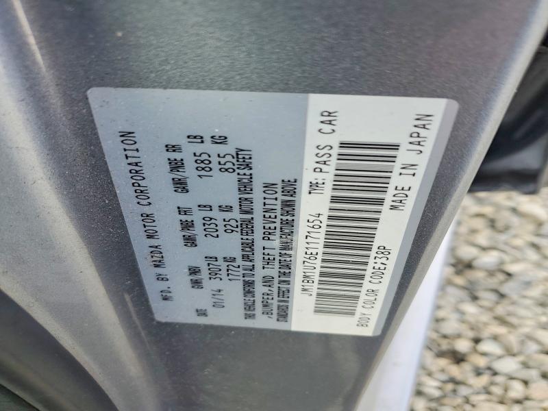 51634786 :رقم المزاد ، JM1BM1U76E1171654 vin ، 2014 Mazda 3 مزاد بيع