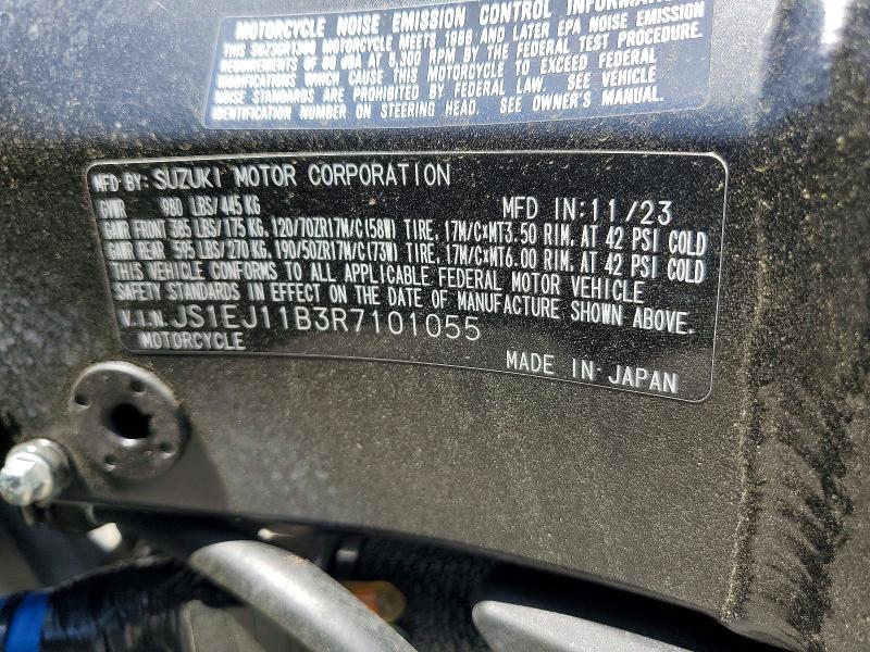 Продажа на аукционе авто 2024 Suzuki Gsx1300, vin: JS1EJ11B3R7101055, номер лота: 50085006