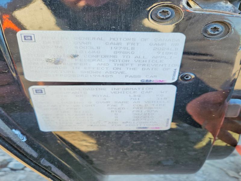 50717816 :رقم المزاد ، 2G1FP22S2R2194485 vin ، 1994 Chev Camaro مزاد بيع