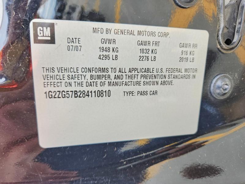 Продаж на аукціоні авто 2008 Pontiac G6, vin: 1G2ZG57B284110810, номер лоту: 49597966