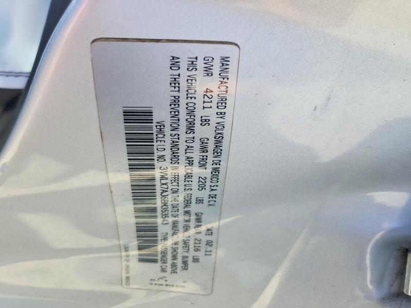 50084356 :رقم المزاد ، 3VWLX7AJ6BM353543 vin ، 2011 Volkswagen Jetta مزاد بيع