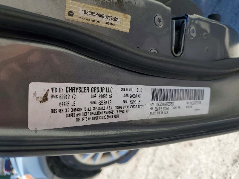 Продажа на аукционе авто 2011 Dodge Caliber, vin: 1B3CB5HA6BD297502, номер лота: 49023386