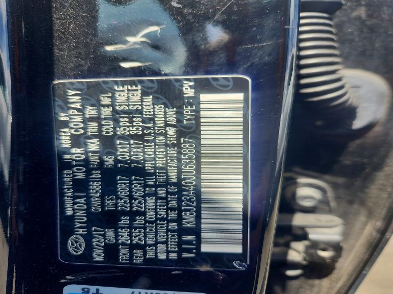 Aukcja sprzedaży 2018 Hyundai Tucson, vin: KM8J23A40JU635887, numer aukcji: 49617116