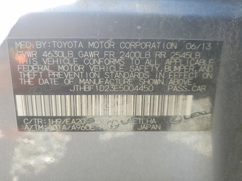 Auction sale of the 2014 Lexus Is 250, vin: JTHBF1D23E5004450, lot number: 48491436