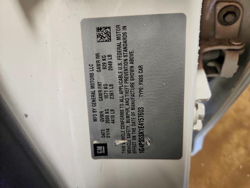 Продажа на аукционе авто 2014 Buick Verano, vin: 1G4PS5SK1E4157603, номер лота: 49341876