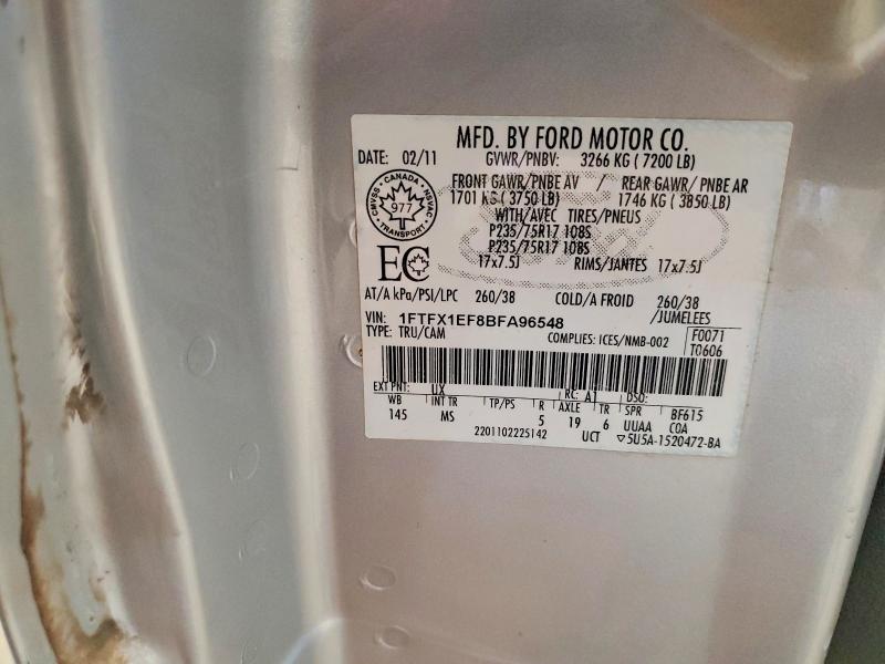 Aukcja sprzedaży 2011 Ford F150, vin: 1FTFX1EF8BFA96548, numer aukcji: 51719176