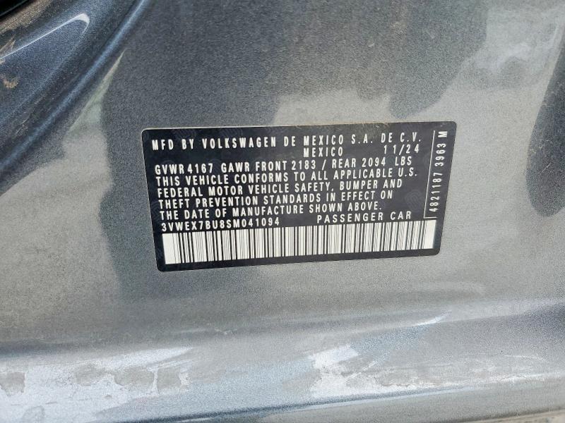 Aukcja sprzedaży 2025 Volkswagen Jetta, vin: 3VWEX7BU8SM041094, numer aukcji: 50190406