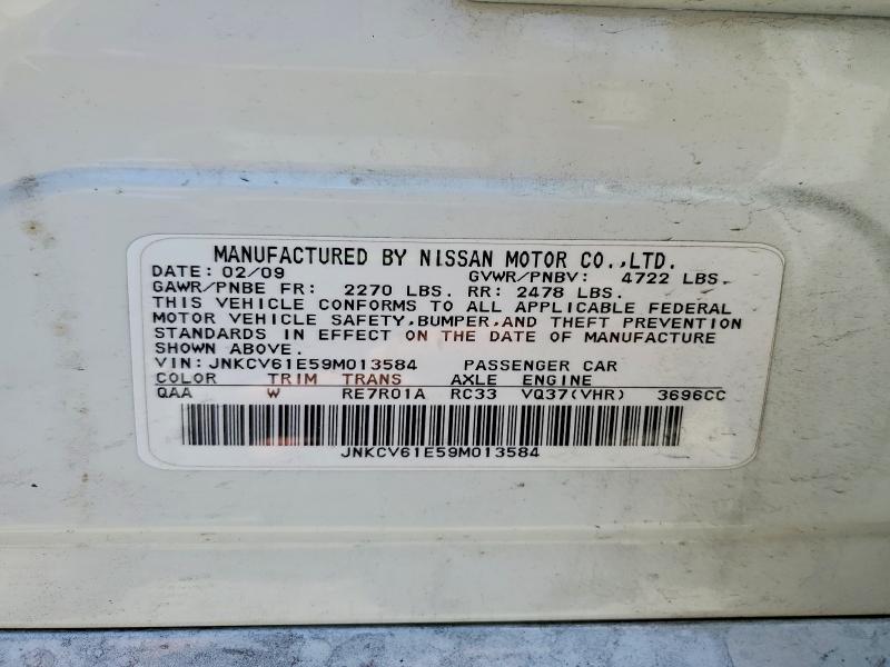 Продажа на аукционе авто 2009 Infiniti G37 Sedan, vin: JNKCV61E59M013584, номер лота: 51035536