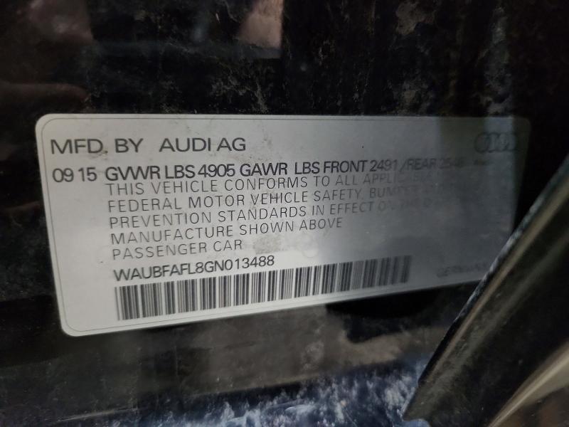 Продажа на аукционе авто 2016 Audi A4, vin: WAUBFAFL8GN013488, номер лота: 49578576
