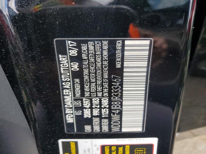 Продаж на аукціоні авто 2018 Mercedes-benz C, vin: WDDWF4JB8JR333467, номер лоту: 47063476