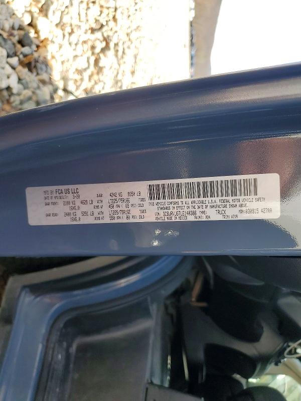 97335785 :رقم المزاد ، 3C6URVJG7LE140386 vin ، 2020 Ram Promaster 3500 مزاد بيع