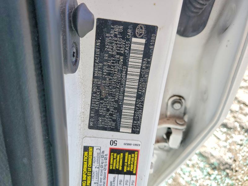Продажа на аукционе авто 2018 Toyota Camry, vin: 4T1B31HK5JU508403, номер лота: 50470866