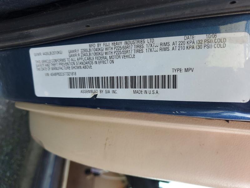 Продаж на аукціоні авто 2007 Subaru Outback, vin: 4S4BP62C577321818, номер лоту: 50903226