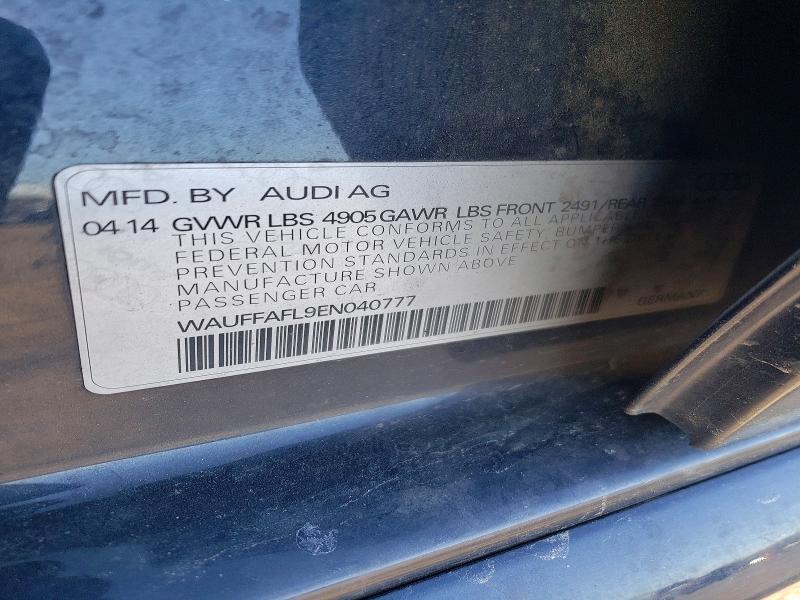 50652816 :رقم المزاد ، WAUFFAFL9EN040777 vin ، 2014 Audi A4 مزاد بيع