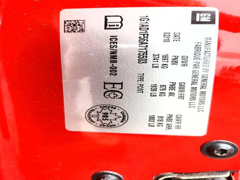 Aukcja sprzedaży 2010 Chevrolet Cobalt, vin: 1G1AD1F56A7175503, numer aukcji: 50134506