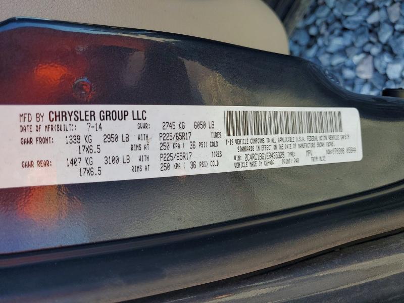 Продаж на аукціоні авто 2014 Chrysler Town & Country, vin: 2C4RC1BG1ER435329, номер лоту: 48566016