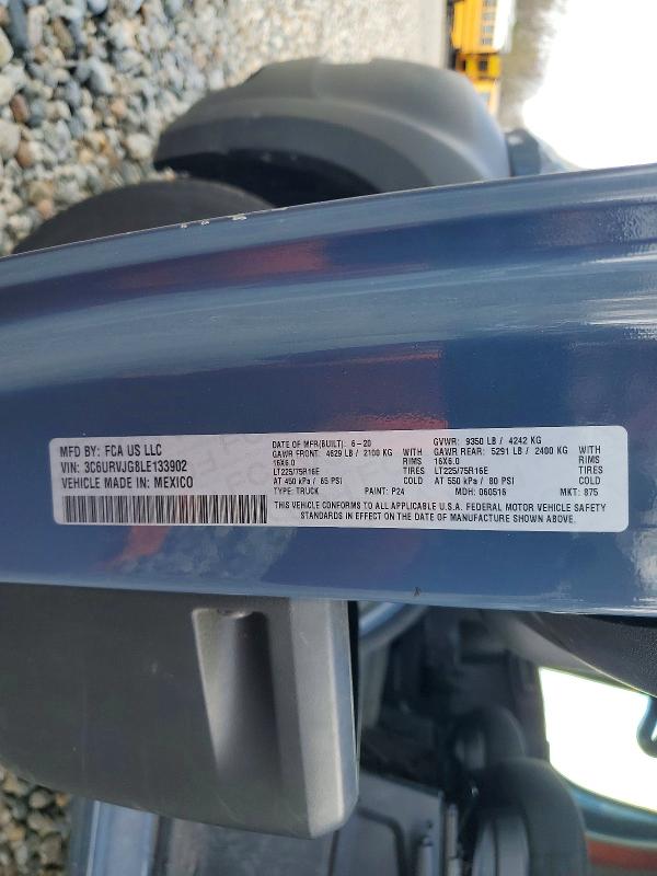 Продаж на аукціоні авто 2020 Ram Promaster 3500, vin: 3C6URVJG8LE133902, номер лоту: 48509296