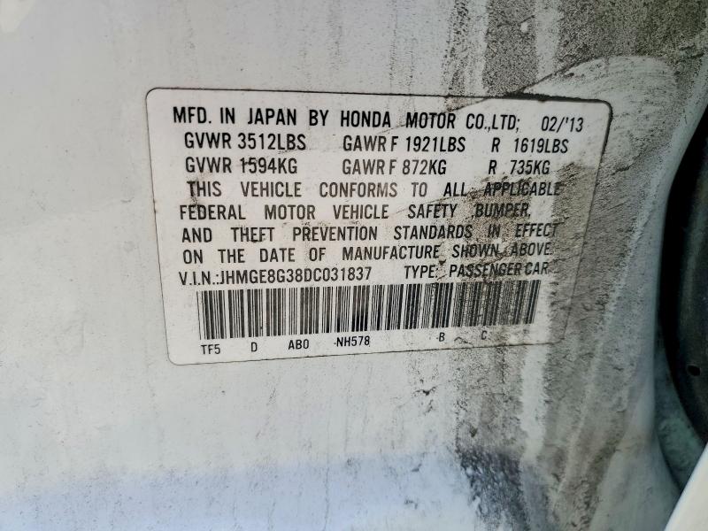 Продажа на аукционе авто 2013 Honda Fit, vin: JHMGE8G38DC031837, номер лота: 50794056
