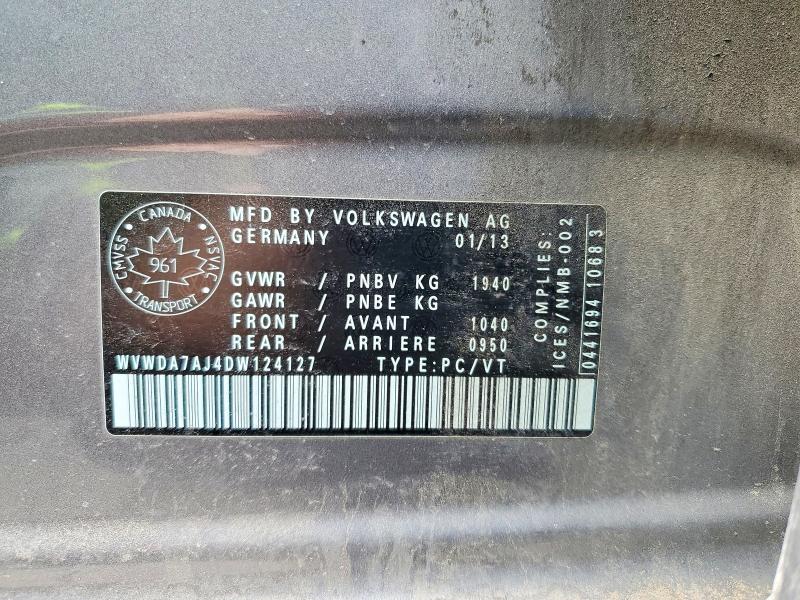 Продажа на аукционе авто 2013 Volkswagen Golf, vin: WVWDA7AJ4DW124127, номер лота: 51143816