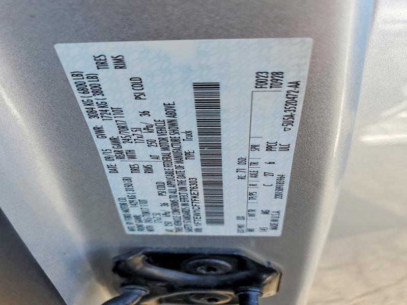 Aukcja sprzedaży 2015 Ford F150, vin: 1FTEW1CF7FKE76303, numer aukcji: 49111036