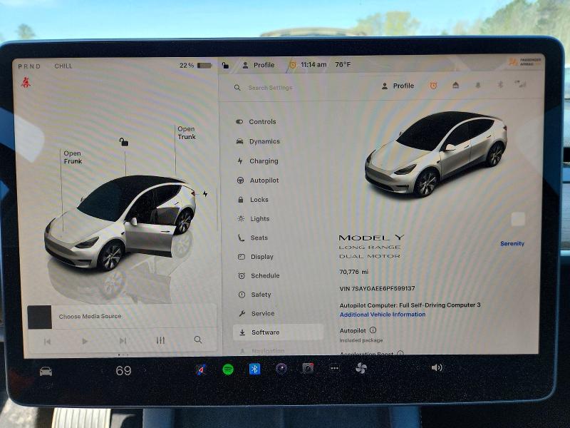 Aukcja sprzedaży 2023 Tesla Model Y, vin: 7SAYGAEE6PF599137, numer aukcji: 48590496