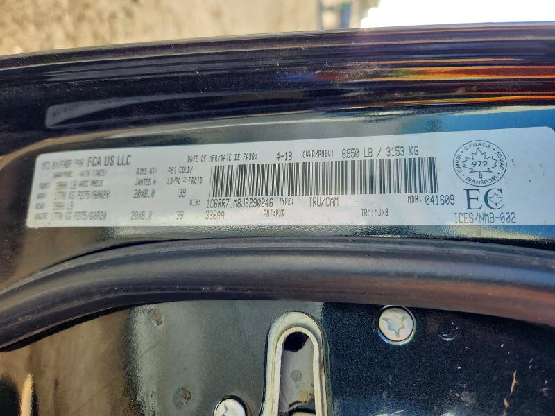 Auction sale of the 2018 Ram 1500, vin: 1C6RR7LM8JS290246, lot number: 46903036