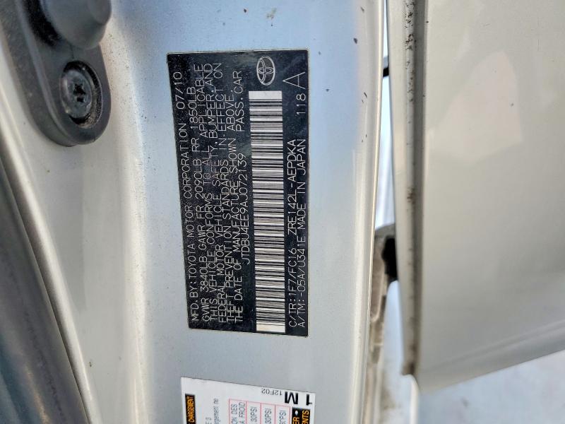 Продажа на аукционе авто 2010 Toyota Corolla, vin: JTDBU4EE9AJ072139, номер лота: 48079176