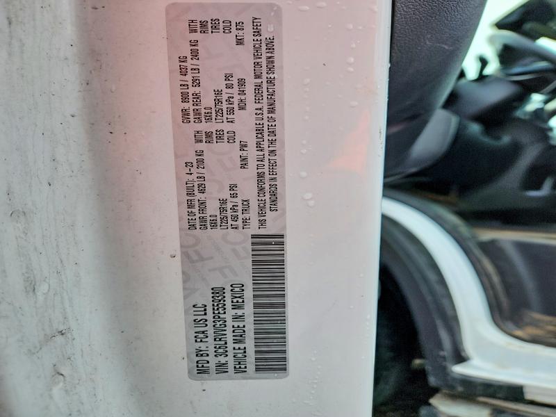 Продажа на аукционе авто 2023 Ram Promaster 2500, vin: 3C6LRVVG3PE559380, номер лота: 47700066
