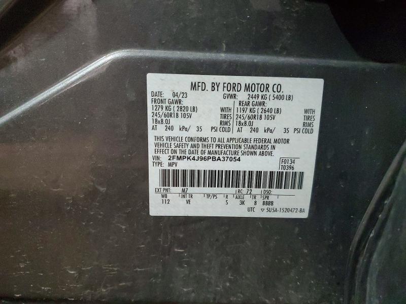 Продажа на аукционе авто 2023 Ford Edge, vin: 2FMPK4J96PBA37054, номер лота: 51441166