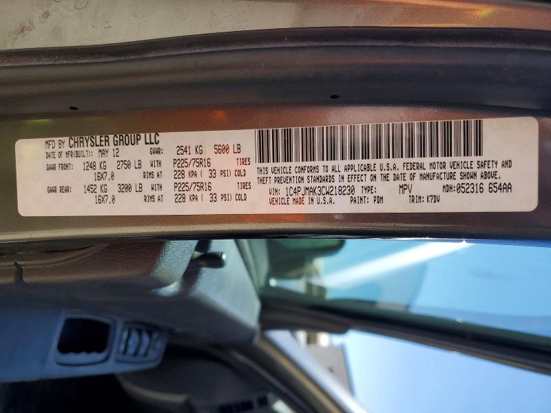 Aukcja sprzedaży 2012 Jeep Liberty, vin: 1C4PJMAK3CW218230, numer aukcji: 49905536