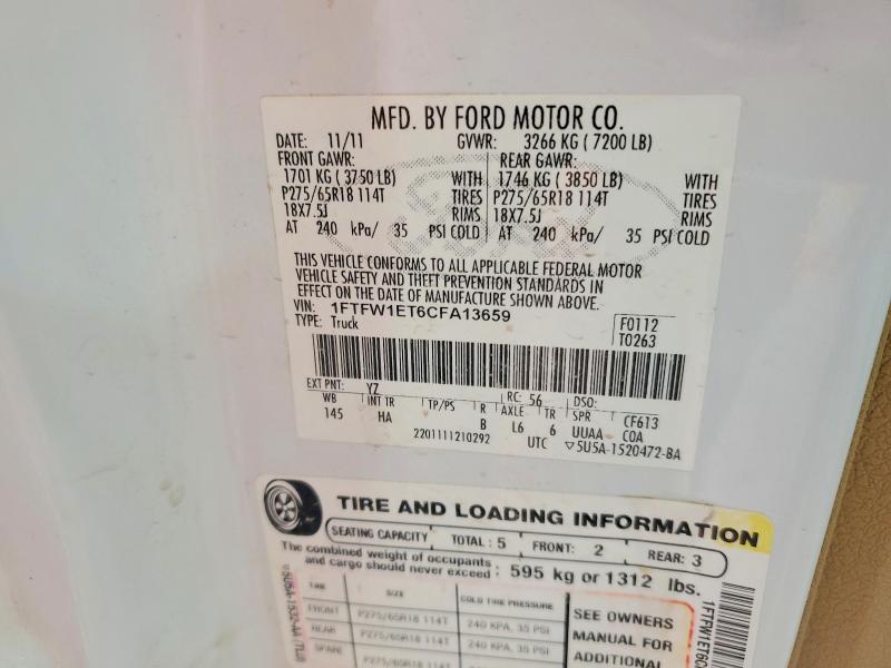 Aukcja sprzedaży 2012 Ford F150, vin: 1FTFW1ET6CFA13659, numer aukcji: 50356826