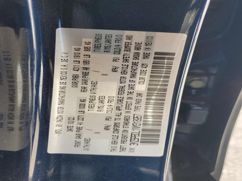 Продаж на аукціоні авто 2022 Mazda 3, vin: 3MZBPBDL1NM318957, номер лоту: 47940476
