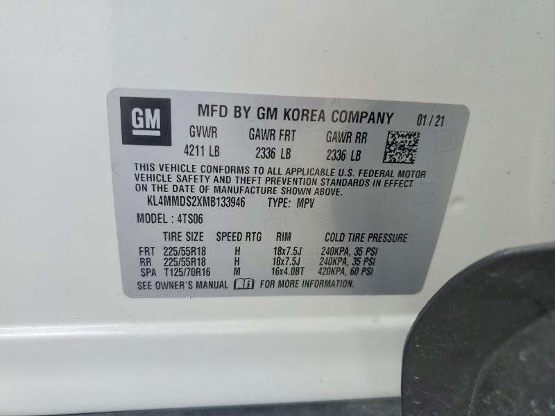 Продажа на аукционе авто 2021 Buick Encore Gx, vin: KL4MMDS2XMB133946, номер лота: 50003426