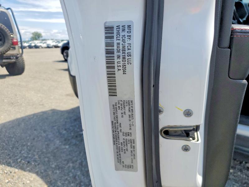 Продажа на аукционе авто 2021 Jeep Cherokee, vin: 1C4PJMBX1MD182044, номер лота: 51003596