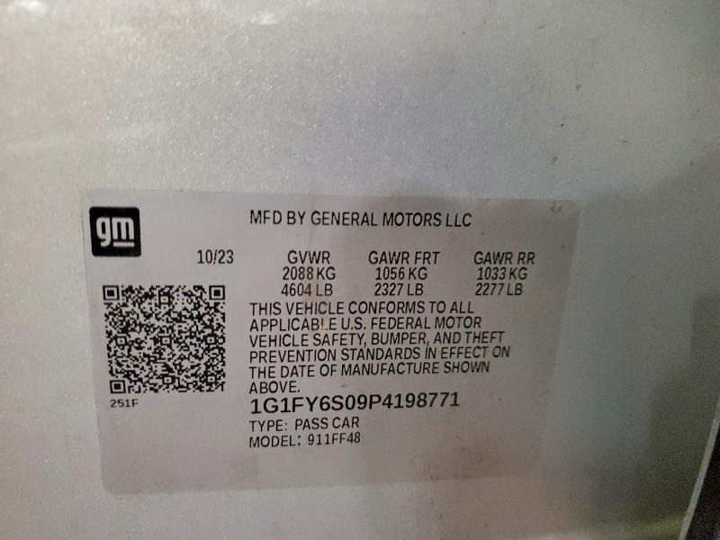 Aukcja sprzedaży 2023 Chevrolet Bolt Euv, vin: 1G1FY6S09P4198771, numer aukcji: 51140996