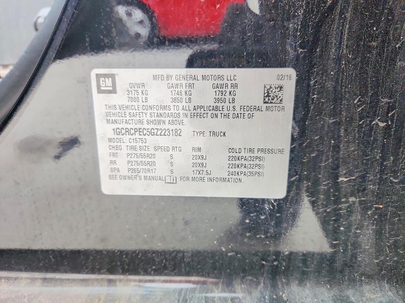 Aukcja sprzedaży 2016 Chevrolet Silverado, vin: 1GCRCPEC5GZ223182, numer aukcji: 50402316