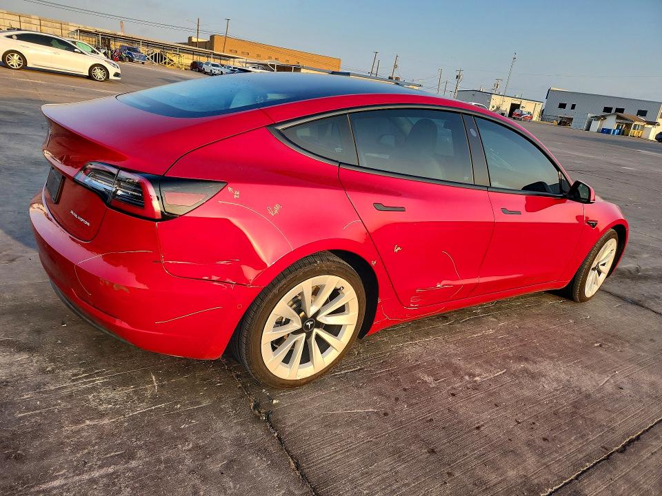 Продаж на аукціоні авто 2022 Tesla Model 3, vin: 5YJ3E1EBXNF252975, номер лоту: 49934606