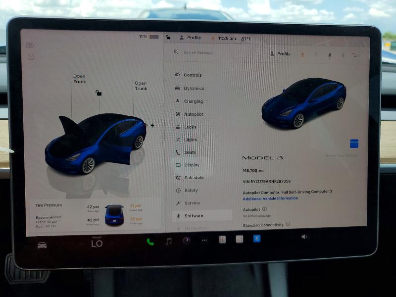 Aukcja sprzedaży 2022 Tesla Model 3, vin: 5YJ3E1EAXNF287359, numer aukcji: 51757486