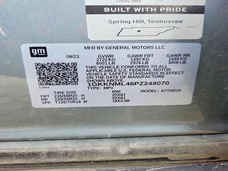 Aukcja sprzedaży 2023 Gmc Acadia, vin: 1GKKNML46PZ248070, numer aukcji: 51512056
